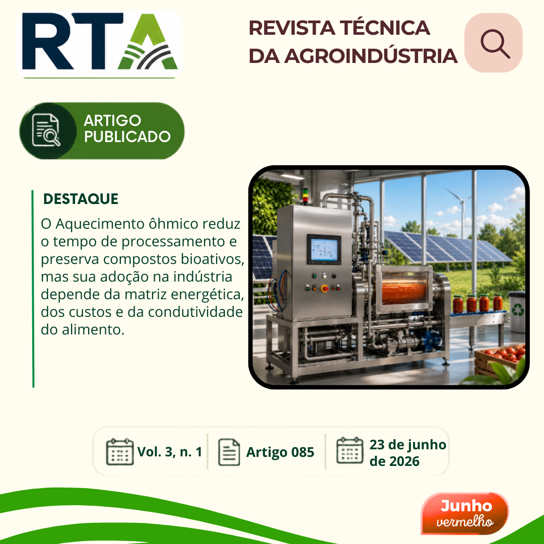 DESAFIOS DA APLICAÇÃO DO AQUECIMENTO ÔHMICO NA INDÚSTRIA ALIMENTÍCIA E SUAS VANTAGENS EM RELAÇÃO AO MÉTODO DE CONSERVAÇÃO TRADICIONAL